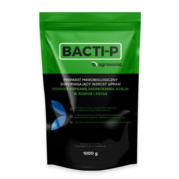 BACTI-P 1 kg – aktywator fosforu i potasu BACTI-P 1 kg – biostymulator mikrobiologiczny fosfor i potas